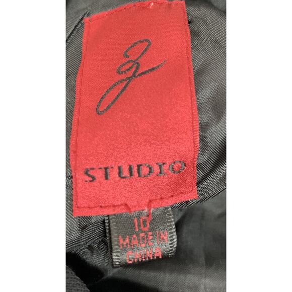 Z Studio Sleeveless Dress Womens size 10 Black‎ Tan Crepe Cocktail Party - Picture 3 of 7